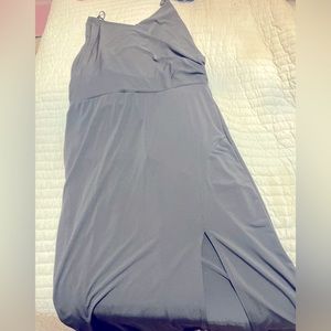 Long, slit side dress